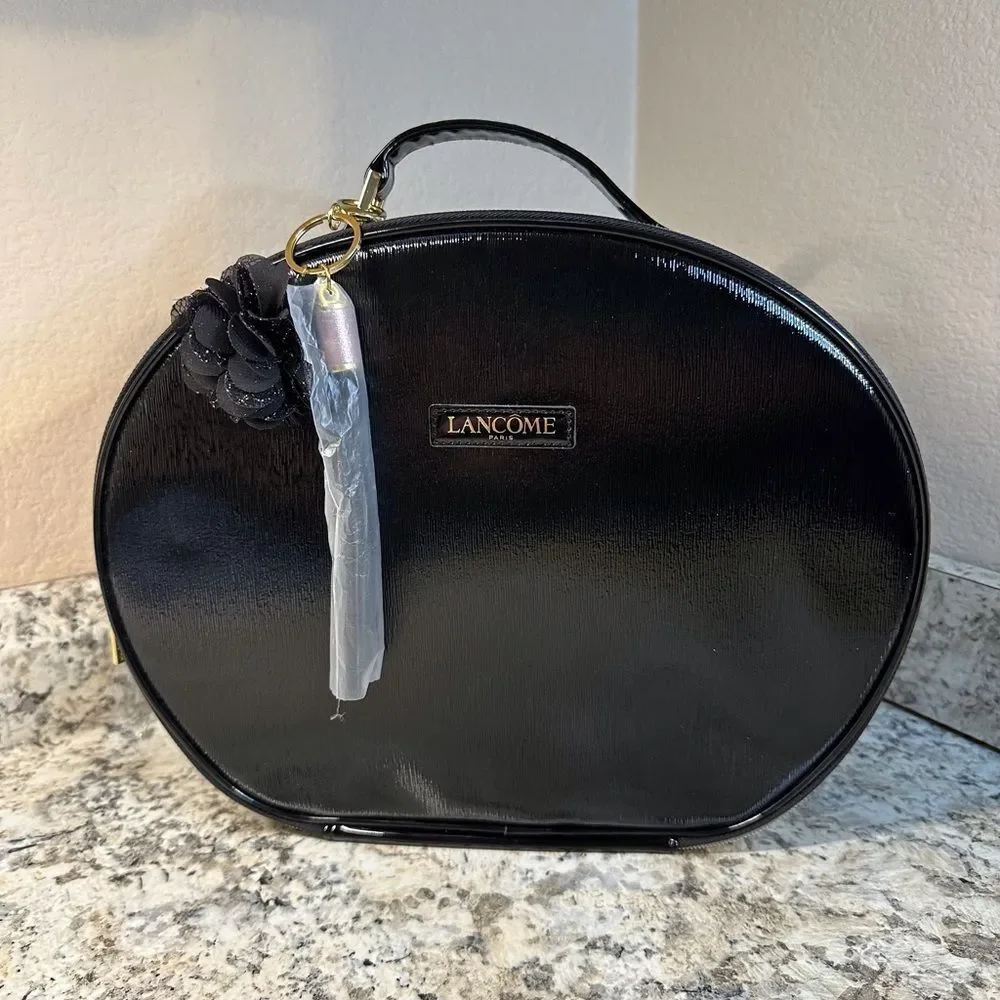 Lancôme Black Train Case Cosmetic Bag